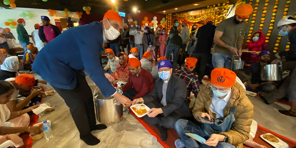 MWR hosts the third Langar, sharing guests with the Sikh commune meals