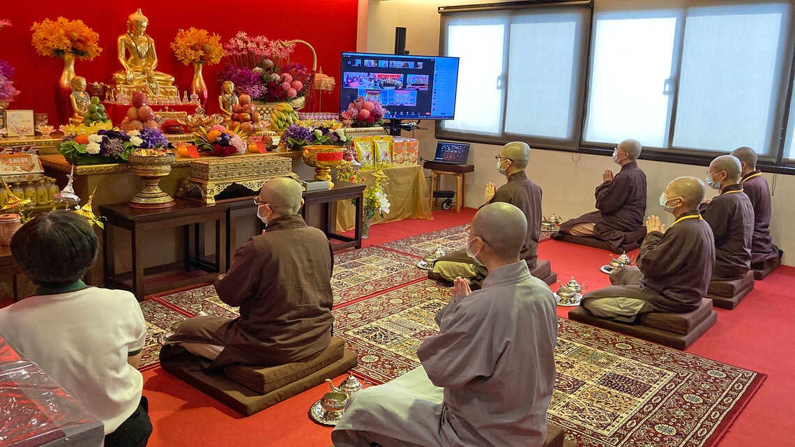 Great Merit Generated from Livestreaming of the Dripping Ceremony by Bhikkhus at the Theravada Altar of LJM Water-Land-Air Dharma Assembly 2021