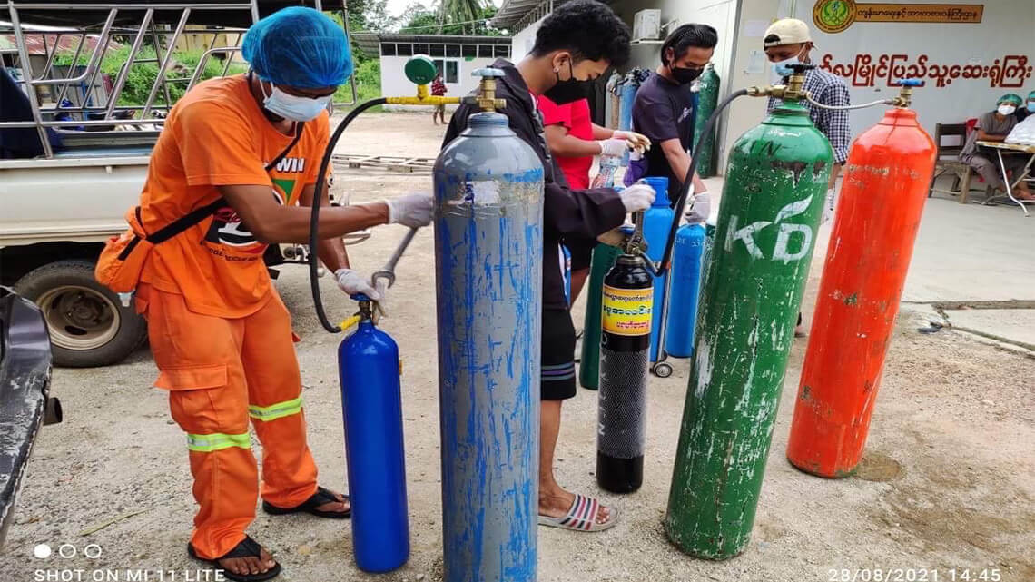 Ling Jiou Mountain dispatches relief mission to remote areas in Myanmar by building oxygen plants & securing medical supplies
